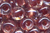 6-2601 Sparkle Antique Rose Lined Crystal